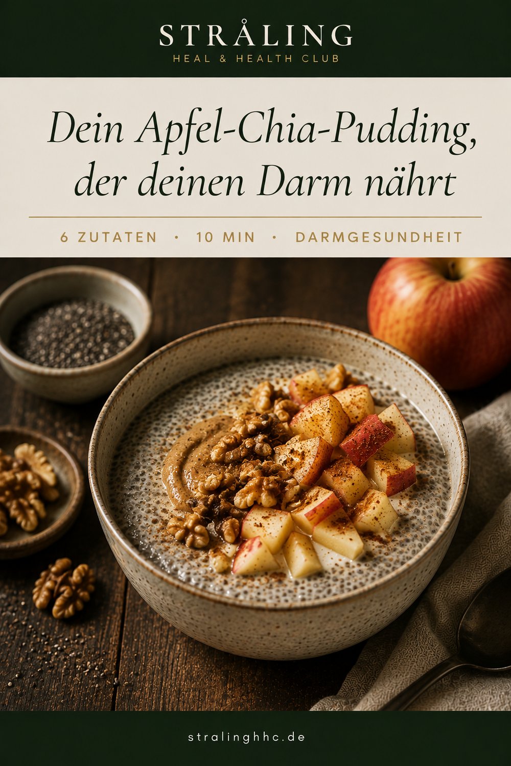Apfel-Chia-Pudding mit Zimt
