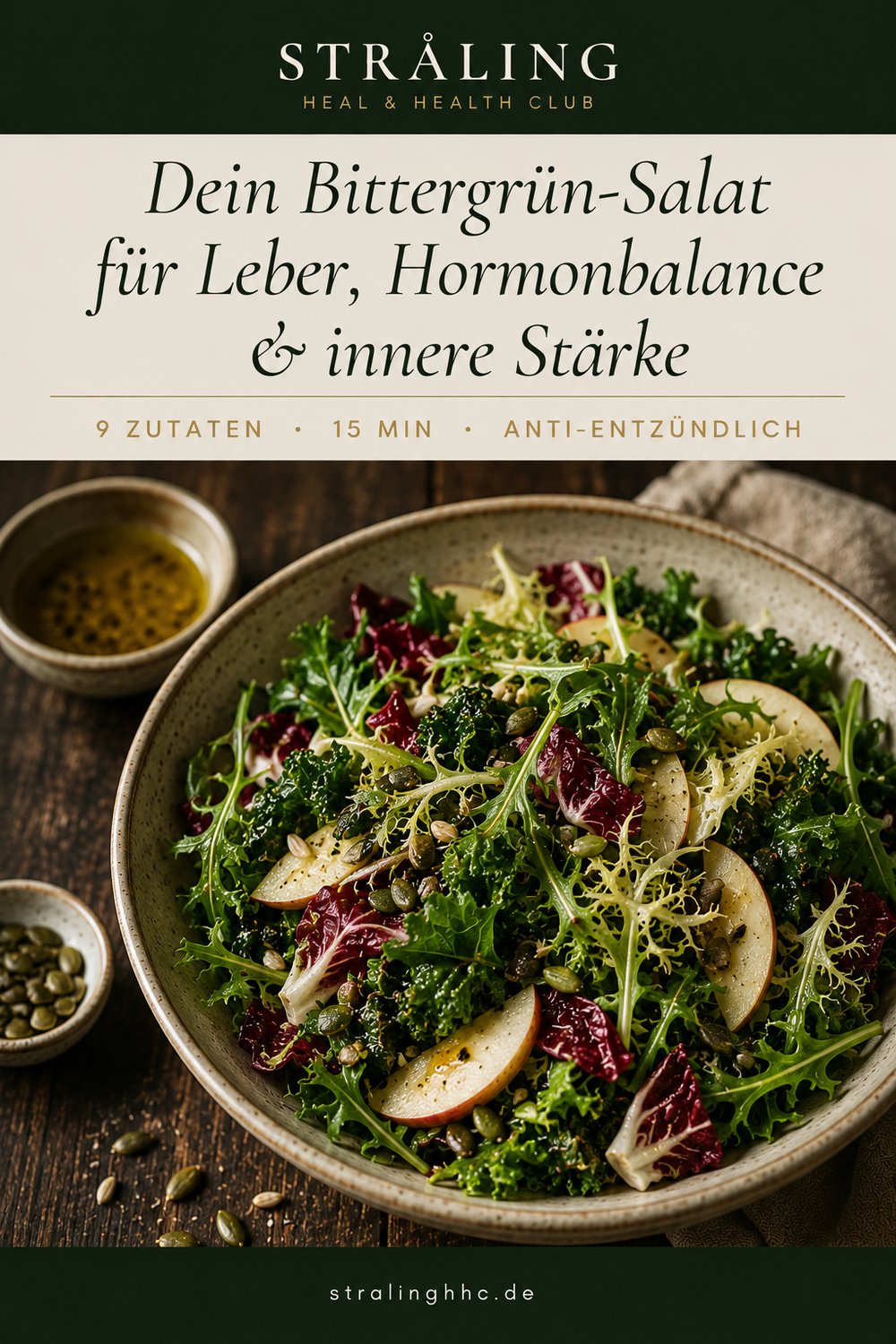 Bittergrün-Salat mit Walnüssen